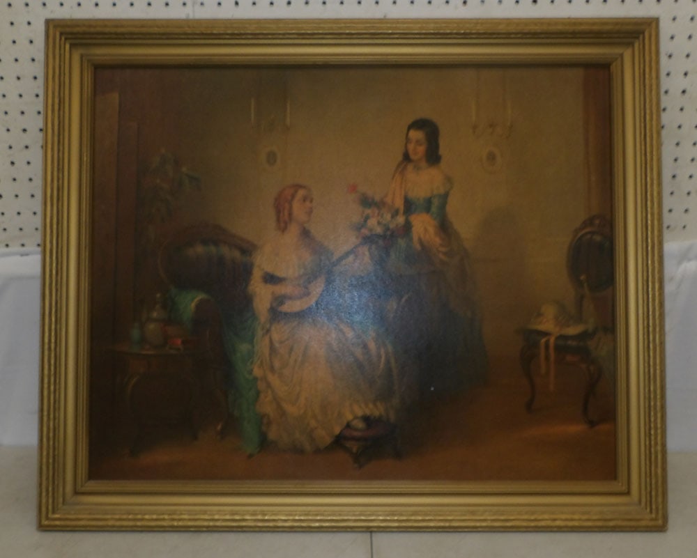 Framed Print: Framed Print . 28 1/2" x 34 1/4" "ALL DESCRIPTIONS AND ANY CONDITION STATEMENT GIVEN BY LANGSTON AUCTION GALLERY ARE STRICTLY OPINIONS AND LANGSTON'S SHALL HAVE NO RESPONSIBILITY FOR ERRORS OR