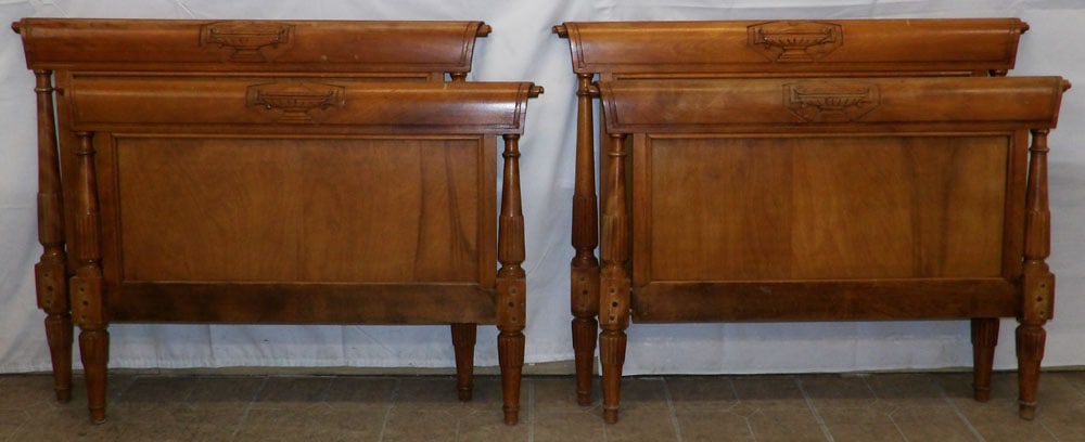 Pair of Maple Twin Beds, No Rails (1 of 5)