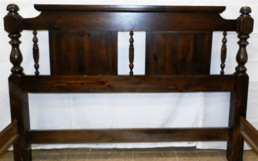 Pine Full Size Bed with Rails - 2