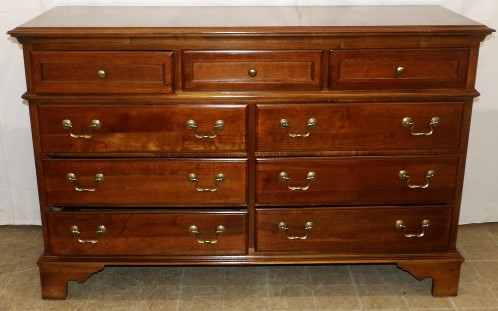Cherry Nine Drawer Dresser by Sumter Cabinet Co. (1 of 6)