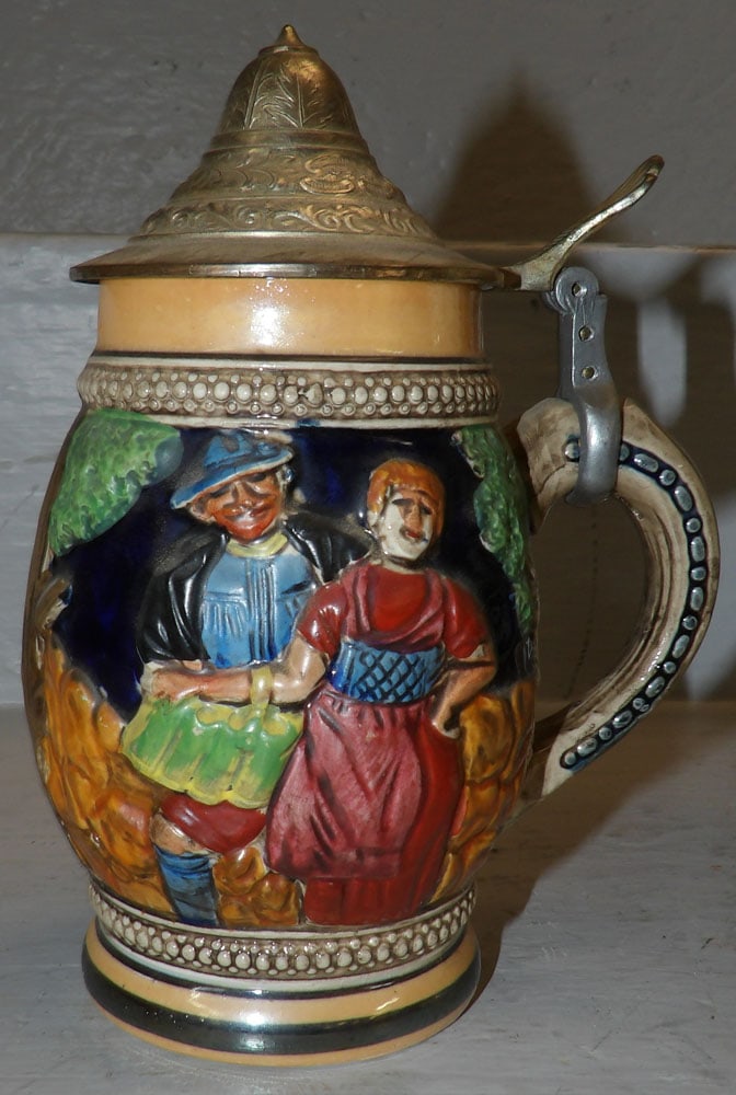 Two German Pottery Steins - 3