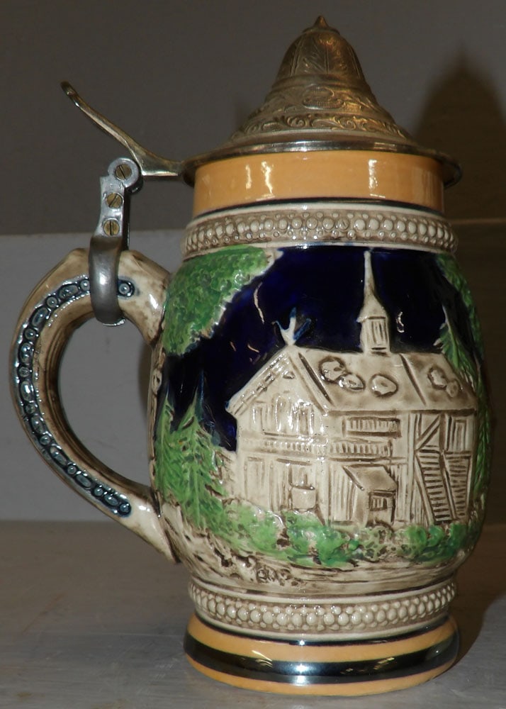 Two German Pottery Steins - 6
