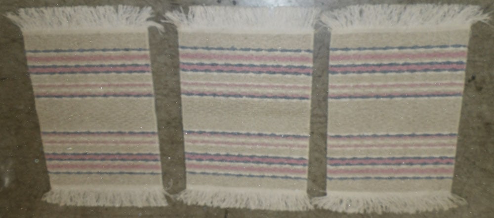 Three 1' 9" x 3' Hook Rugs: Three 1' 9" x 3' Hook Rugs . "ALL DESCRIPTIONS AND ANY CONDITION STATEMENT GIVEN BY LANGSTON AUCTION GALLERY ARE STRICTLY OPINIONS AND LANGSTON'S SHALL HAVE NO RESPONSIBILITY FOR ERRORS OR OMISSIONS.