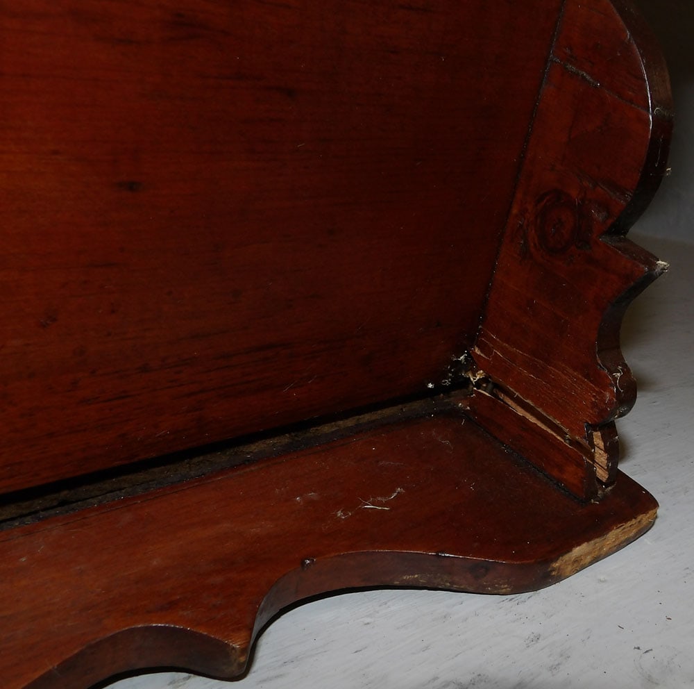 Antique Pine Wall Shelf - 5