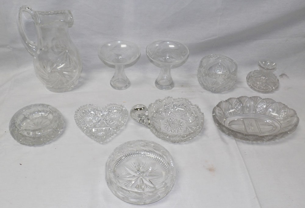 Lot of Cut Glass Items (1 of 1)
