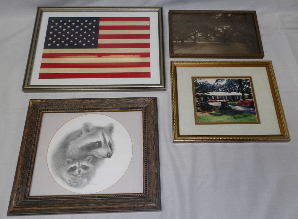 Lot of Framed Prints: Lot of Framed Prints . Up to 11" H 14 1/2" W ALL DESCRIPTIONS AND ANY CONDITION STATEMENT GIVEN BY LANGSTON AUCTION GALLERY ARE STRICTLY OPINIONS AND LANGSTON'S SHALL HAVE NO RESPONSIBILITY FOR ERRORS