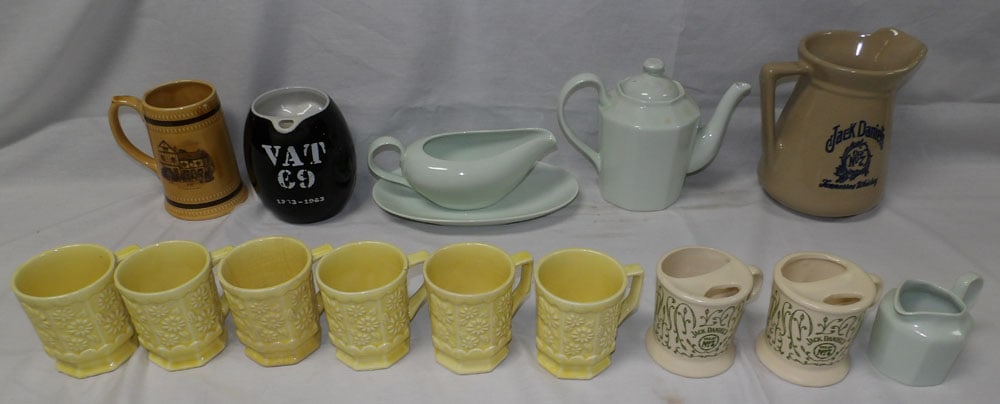 Lot of Painted Porcelain Items: Lot of Painted Porcelain Items. Up to 8" H 7 1/2" W ALL DESCRIPTIONS AND ANY CONDITION STATEMENT GIVEN BY LANGSTON AUCTION GALLERY ARE STRICTLY OPINIONS AND LANGSTON'S SHALL HAVE NO RESPONSIBILITY FOR