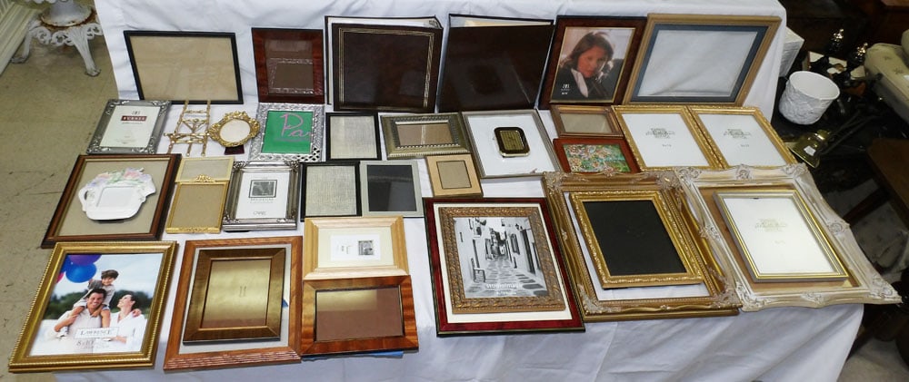 Lot of Frames: Lot of Frames. Up to 18" x 15" ALL DESCRIPTIONS AND ANY CONDITION STATEMENT GIVEN BY LANGSTON AUCTION GALLERY ARE STRICTLY OPINIONS AND LANGSTON'S SHALL HAVE NO RESPONSIBILITY FOR ERRORS OR OMISSIONS.