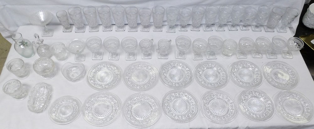 Lot of Imperial Cape Cod Glass: Lot of Imperial Cape Cod Glass . Up to 8 1/2" Dia. ALL DESCRIPTIONS AND ANY CONDITION STATEMENT GIVEN BY LANGSTON AUCTION GALLERY ARE STRICTLY OPINIONS AND LANGSTON'S SHALL HAVE NO RESPONSIBILITY FOR 