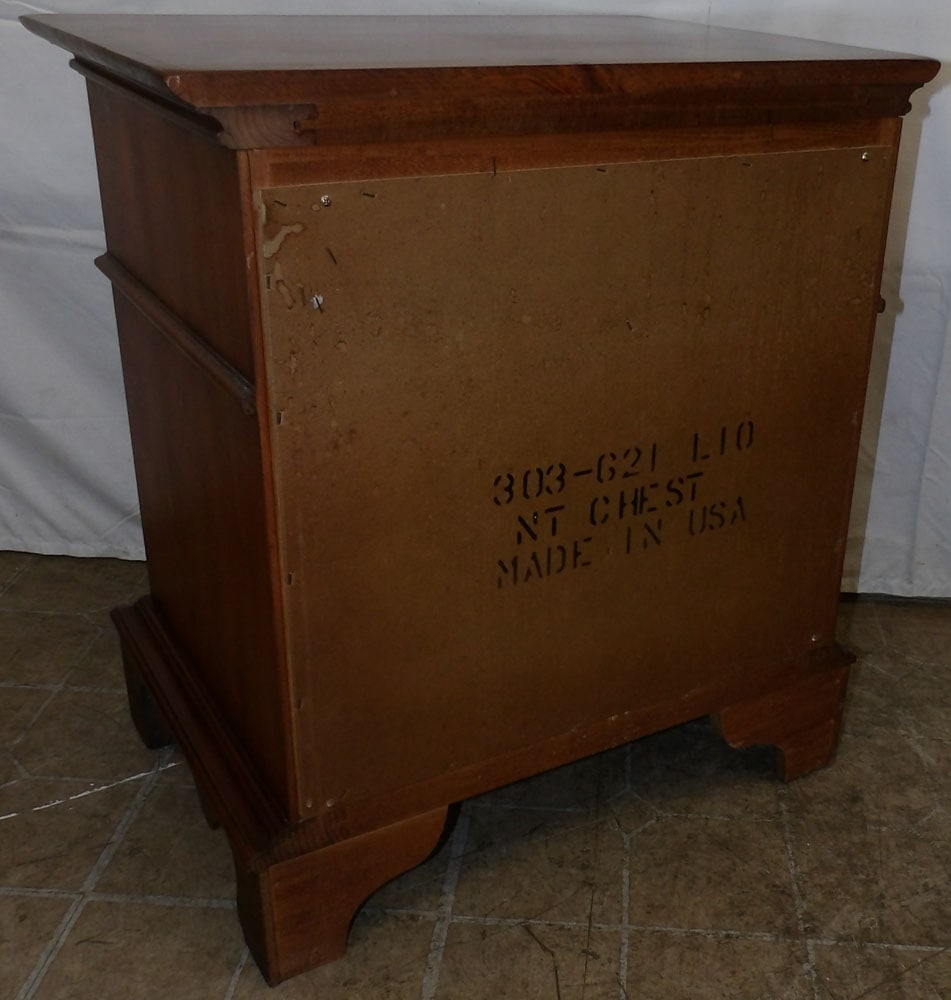 Pine Three Drawer Night Stand - 4
