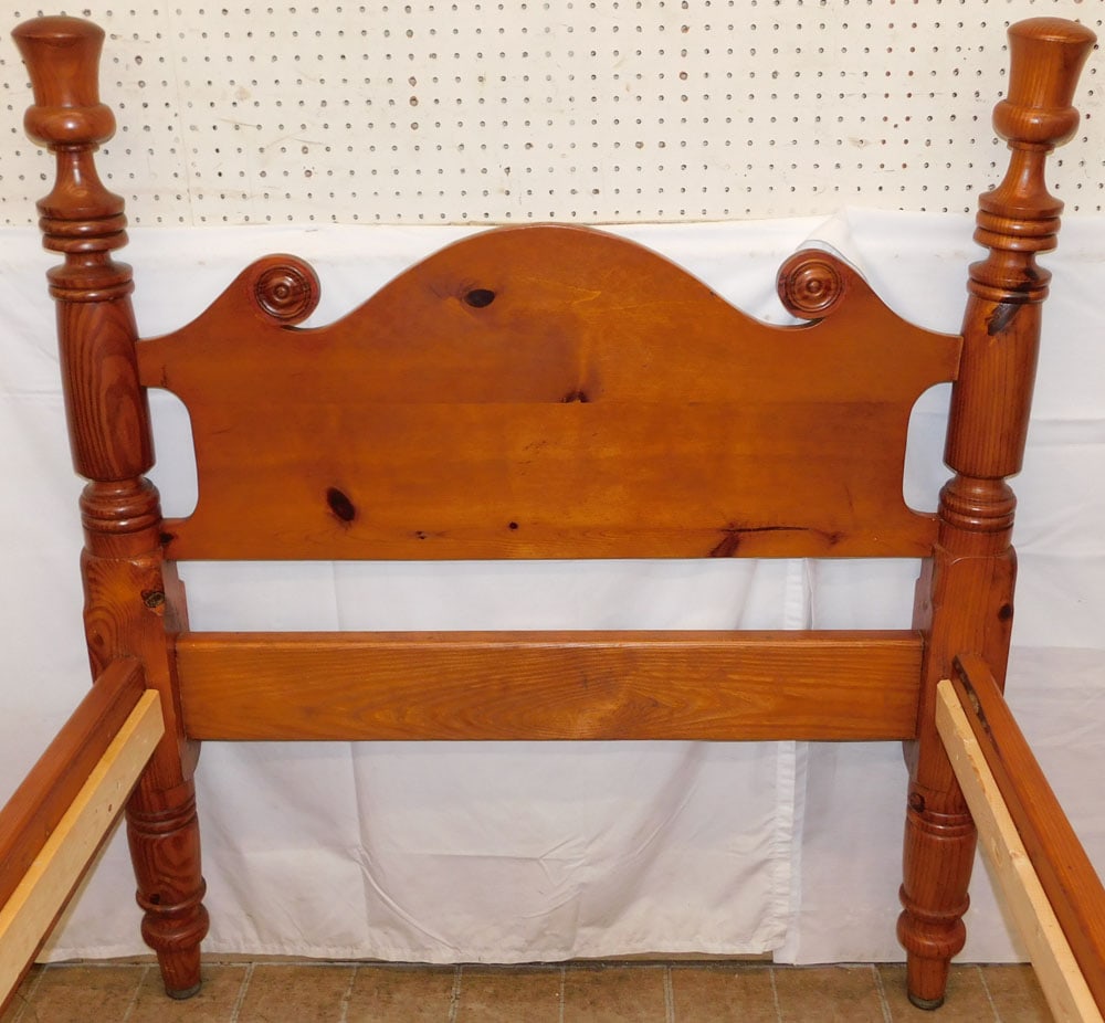Pine Single Bed with Rails - 2
