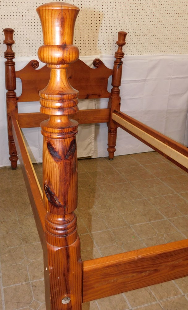 Pine Single Bed with Rails - 3