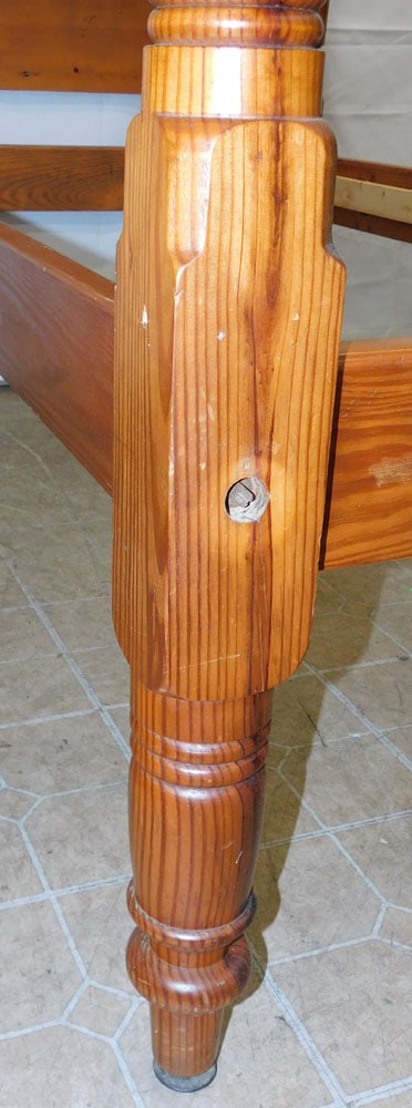Pine Single Bed with Rails - 4