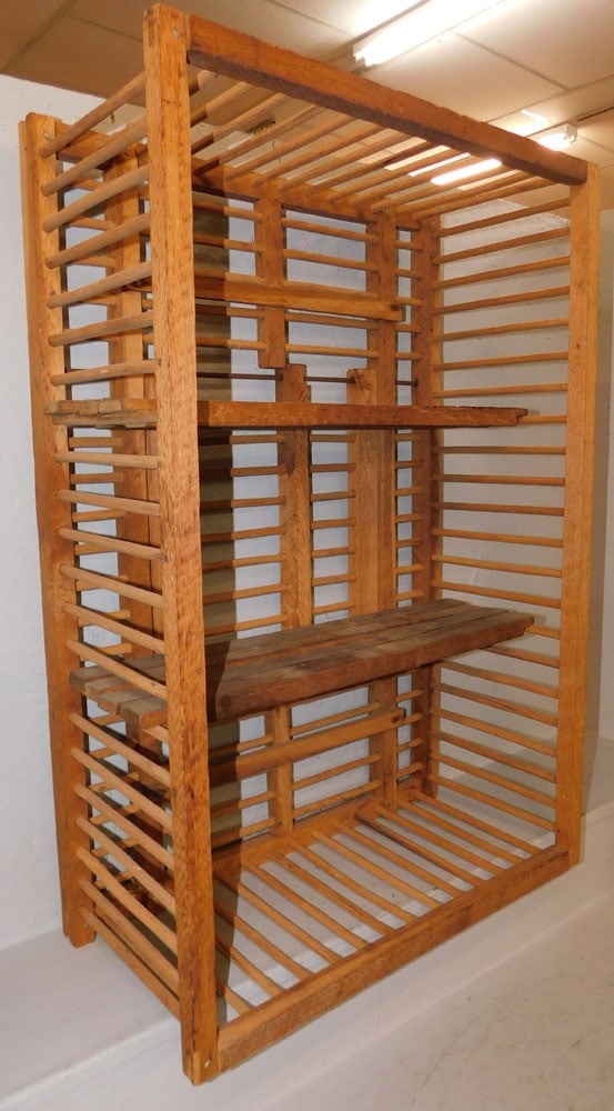 Oak Spindle Open Book Shelf - 2