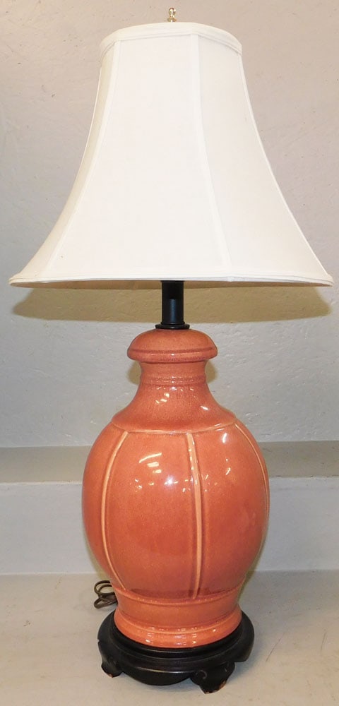 Painted Porcelain Vase Made Into Lamp (1 of 3)