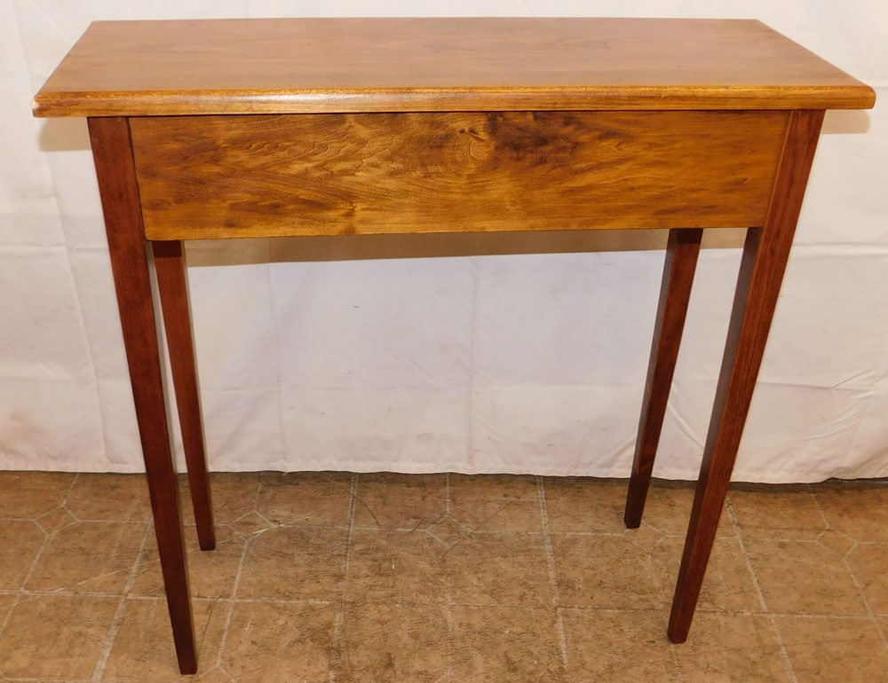 Pine Tapered Leg One Drawer Console - 4