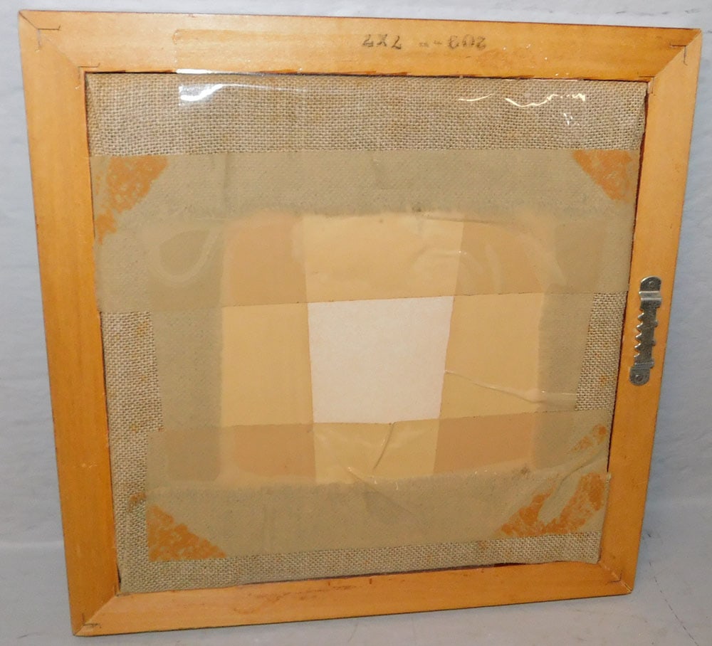 Needlework Sampler Dated 1985 in Maple Frame - 2