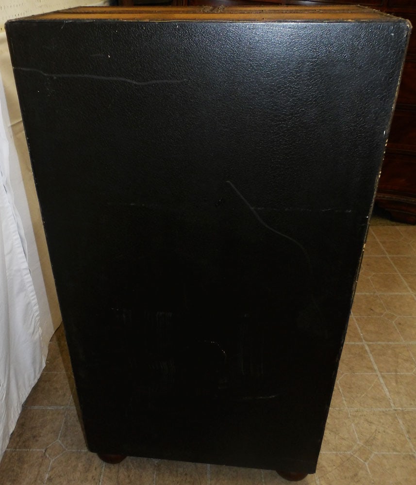 Paint Decorated World Map Cabinet - 6
