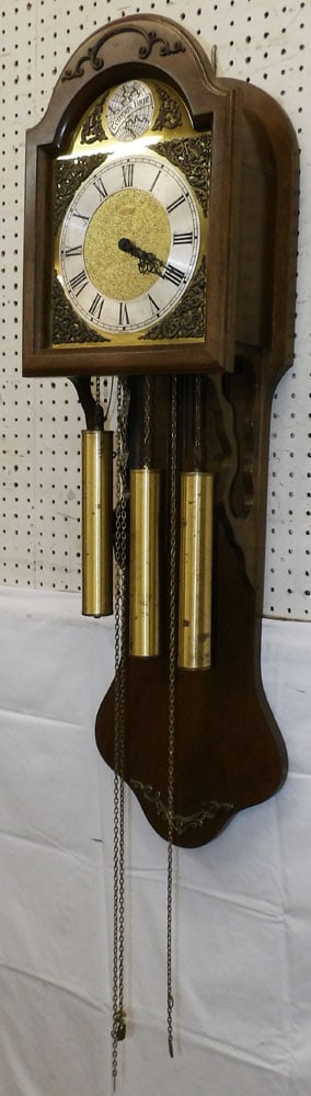 Maple & Brass Wall Clock - 3