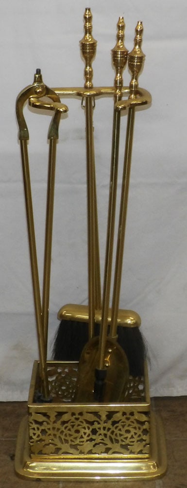 Lot of Brass Fireplace Tools (1 of 3)