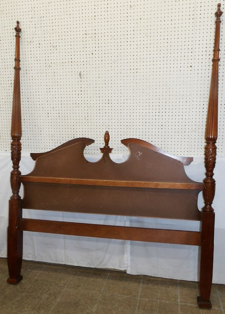 Cherry Queen Size Four Post Bed with Rails - 5