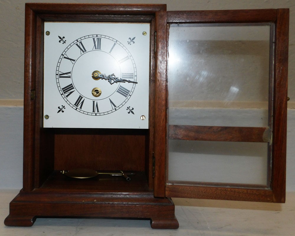 Walnut Shelf Clock - 6