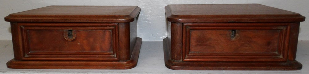 Two Antique Walnut Boxes (1 of 4)