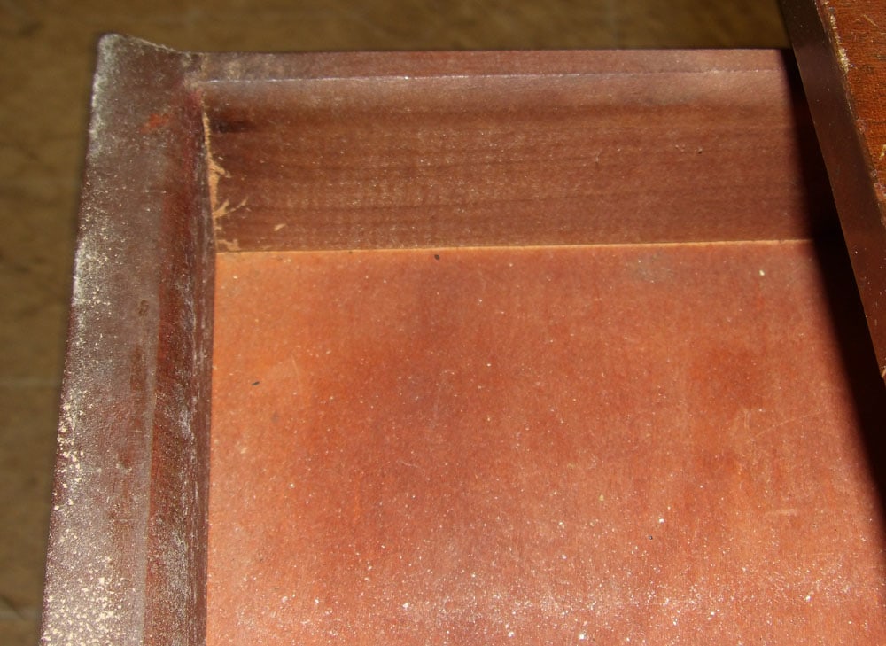 Mahogany Drop Leaf Table with One Drawer - 4