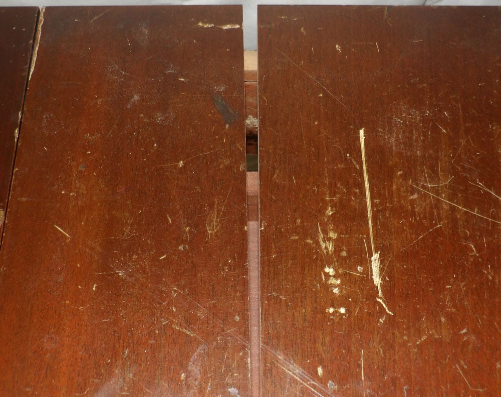 Mahogany Drop Leaf Table with One Drawer - 6