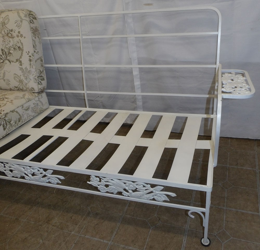 Painted Wrought Iron Frame Sofa - 3