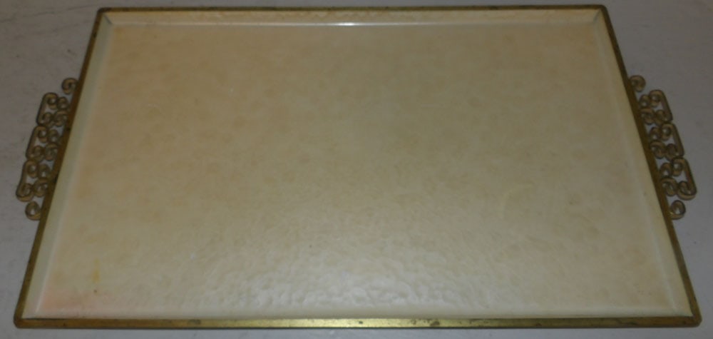 Three Painted Metal Serving Trays - 3