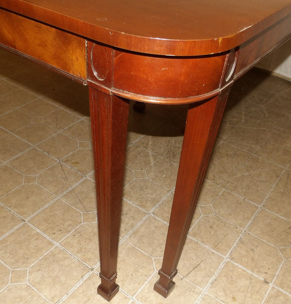 Mahogany Dining Table with One Leaf - 4