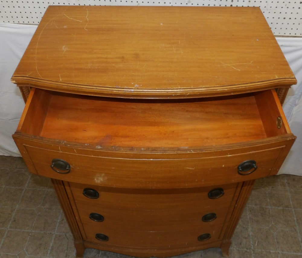 Maple Five Drawer Chest by Huntley - 3
