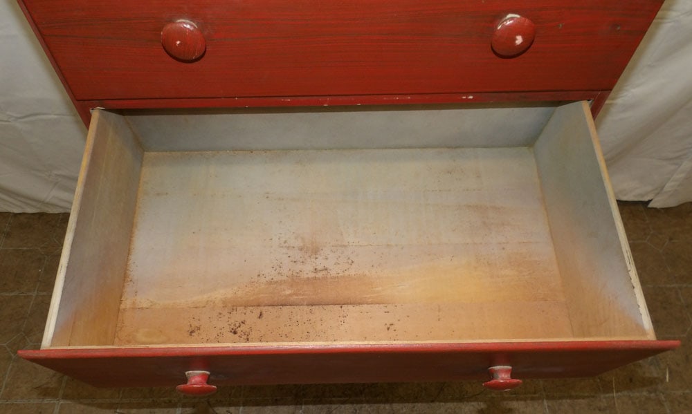 Painted Five Drawer Chest - 6