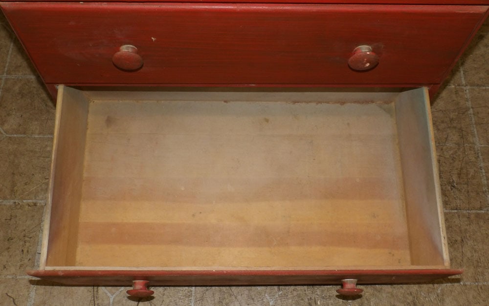 Painted Five Drawer Chest - 9