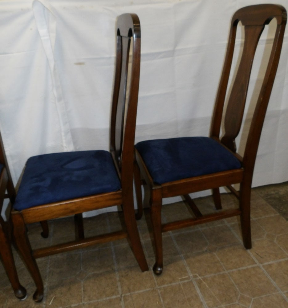 Four Antique Cherry Dining Chairs - 3