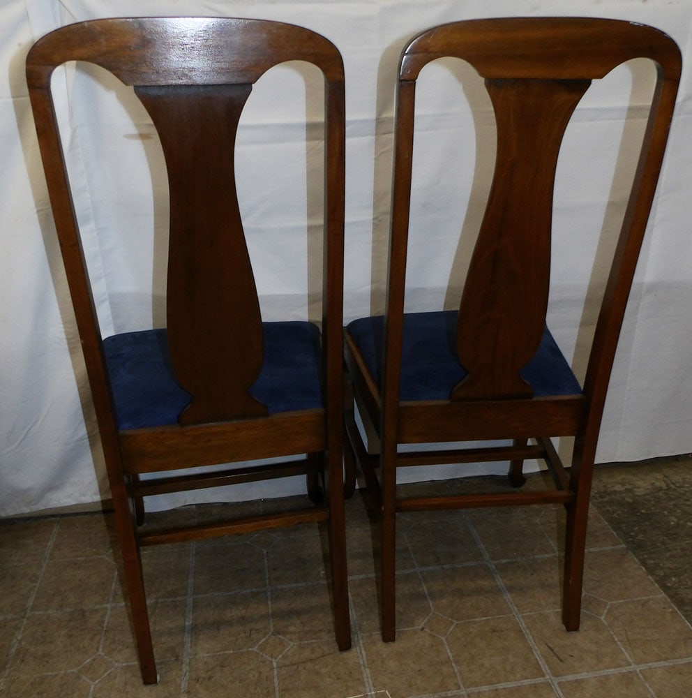 Four Antique Cherry Dining Chairs - 4