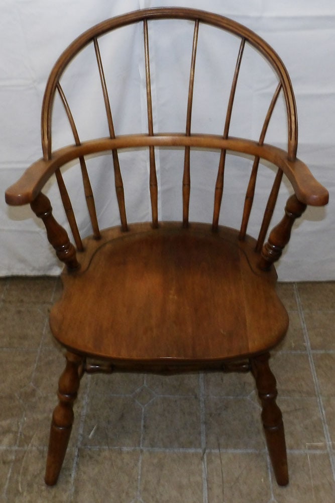 Maple Windsor Style Arm Chair - 2