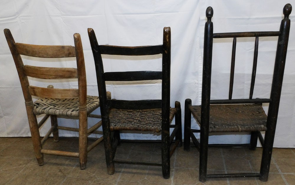 Three Antique Side Chairs - 4