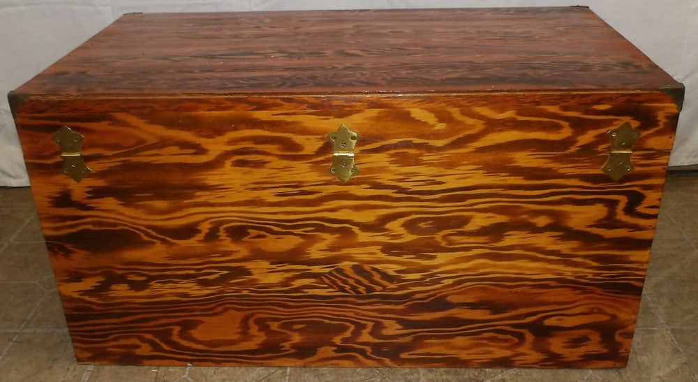 Pine & Brass Bound Box - 5