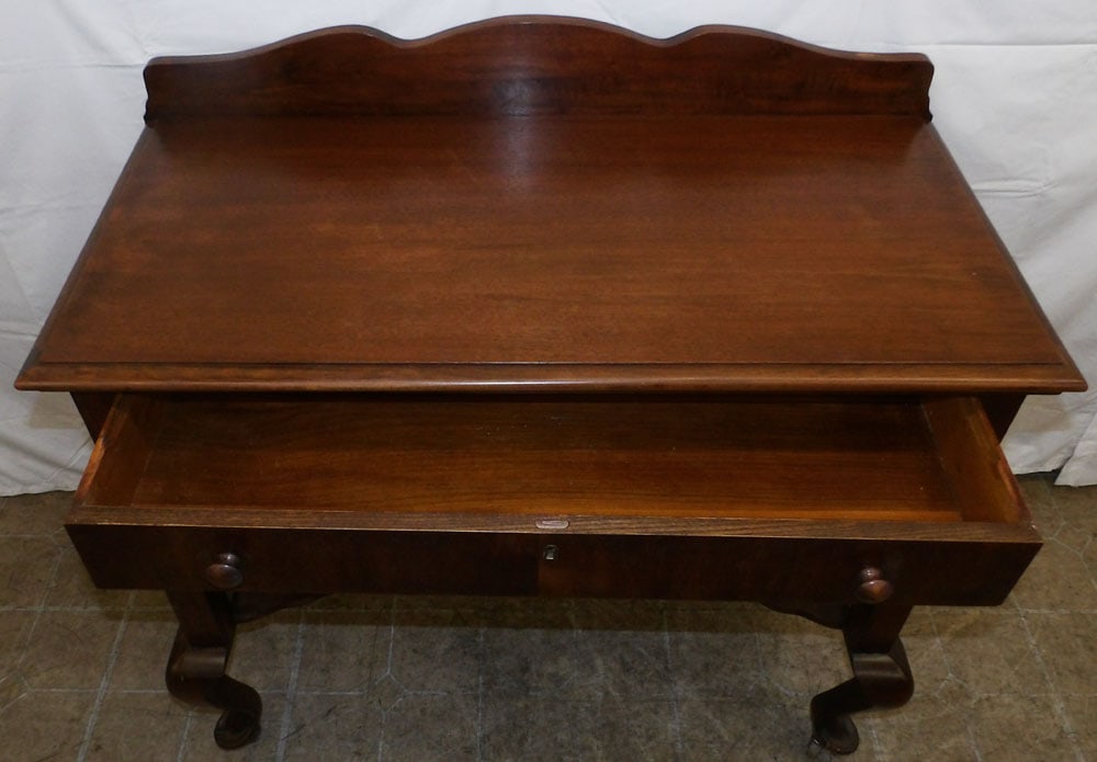 Antique Walnut One Drawer Server - 2