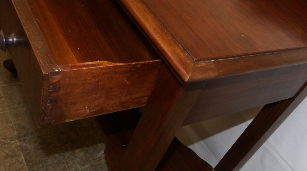 Antique Walnut One Drawer Server - 3