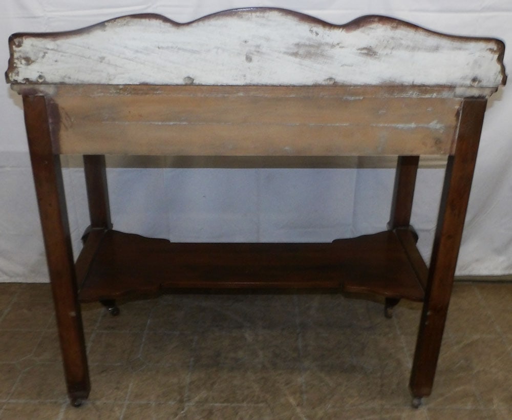 Antique Walnut One Drawer Server - 6