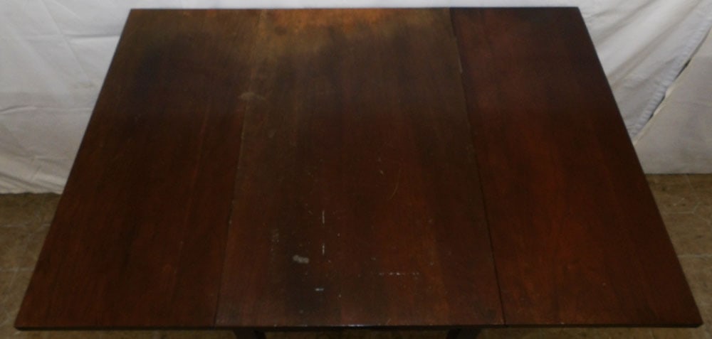 Cherry Drop Leaf Table with One Drawer - 4
