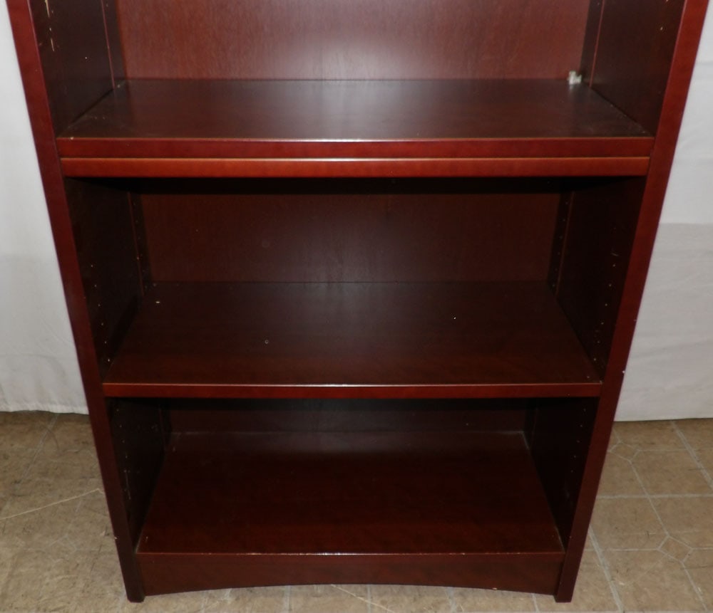 Modern Cherry Open Bookshelf - 3