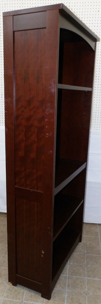 Modern Cherry Open Bookshelf - 6