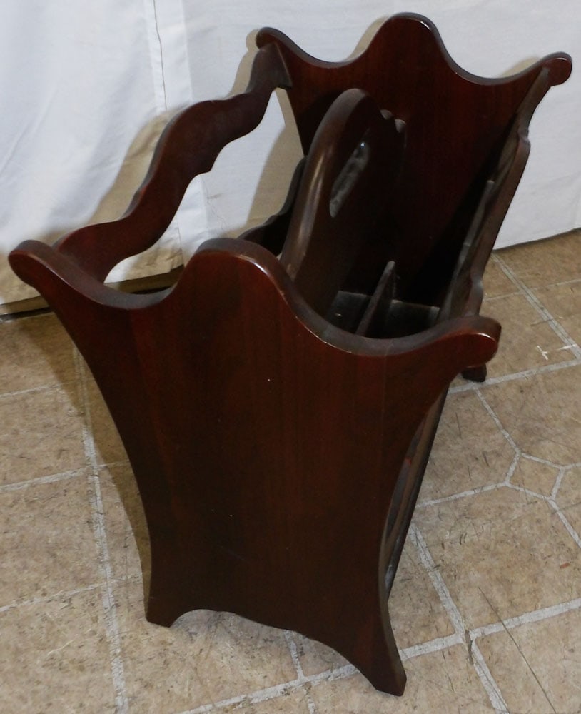 Pine Magazine Stand - 4