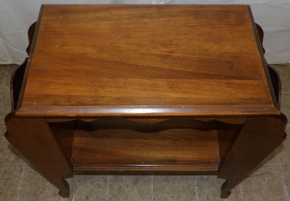Walnut Magazine Stand - 2