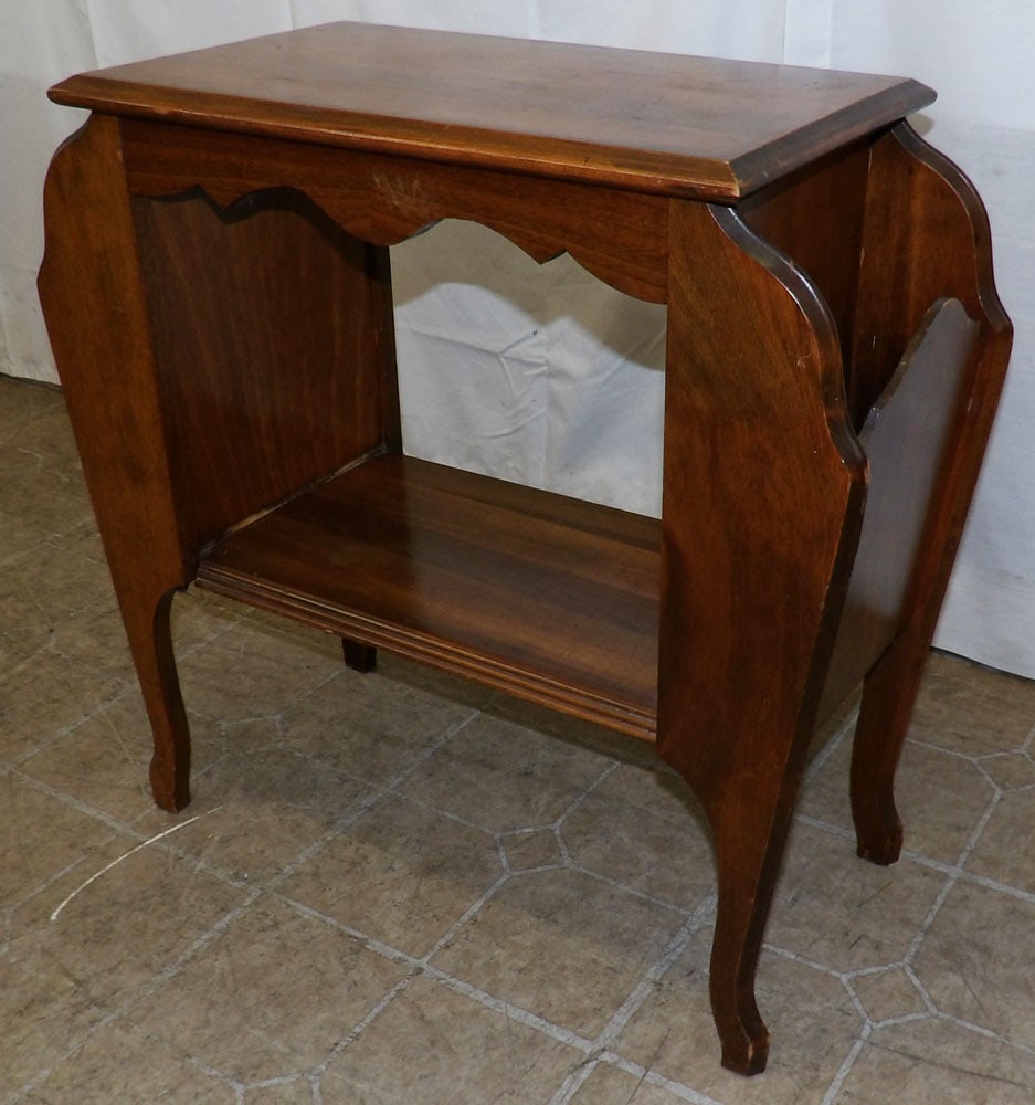 Walnut Magazine Stand - 3