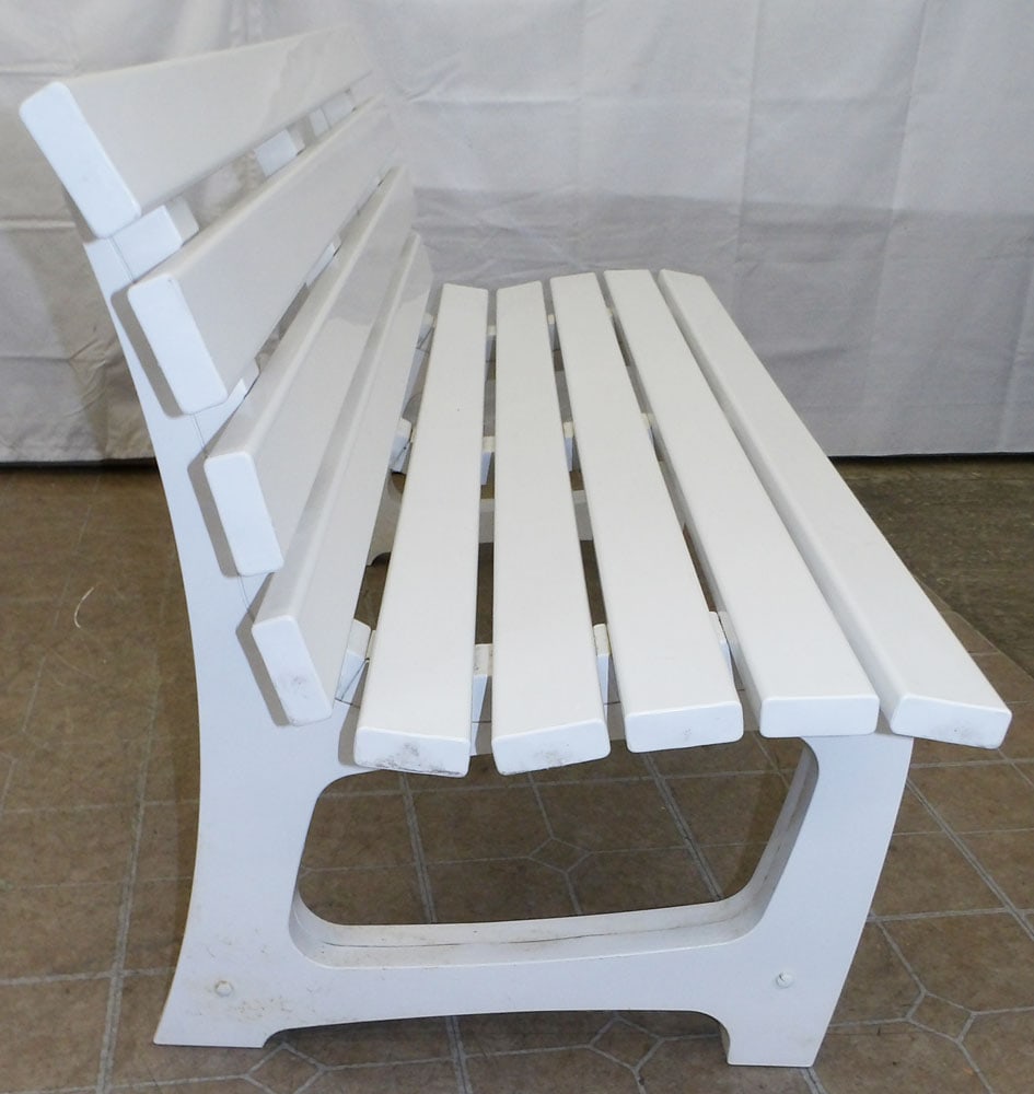 Vinyl Outdoor Bench - 4
